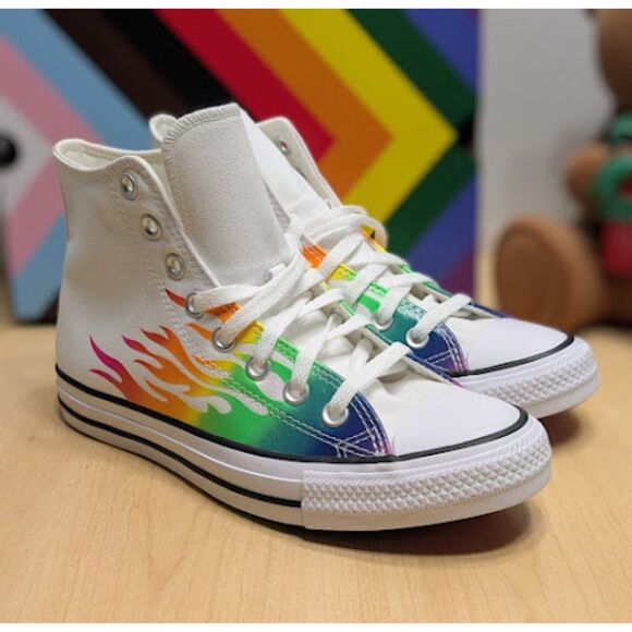 Converse Chuck Taylor All Star Pride Unisex High Top Sneakers Women's 8.5 NIB - Picture 3 of 14